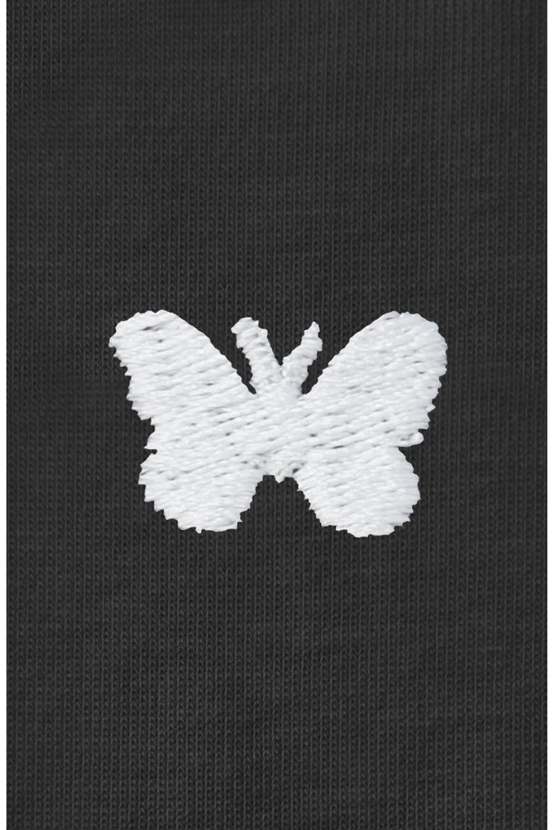 Womens Lil Butterfly Lightweight Jersey Tee, Alternate, color, Dark Gray