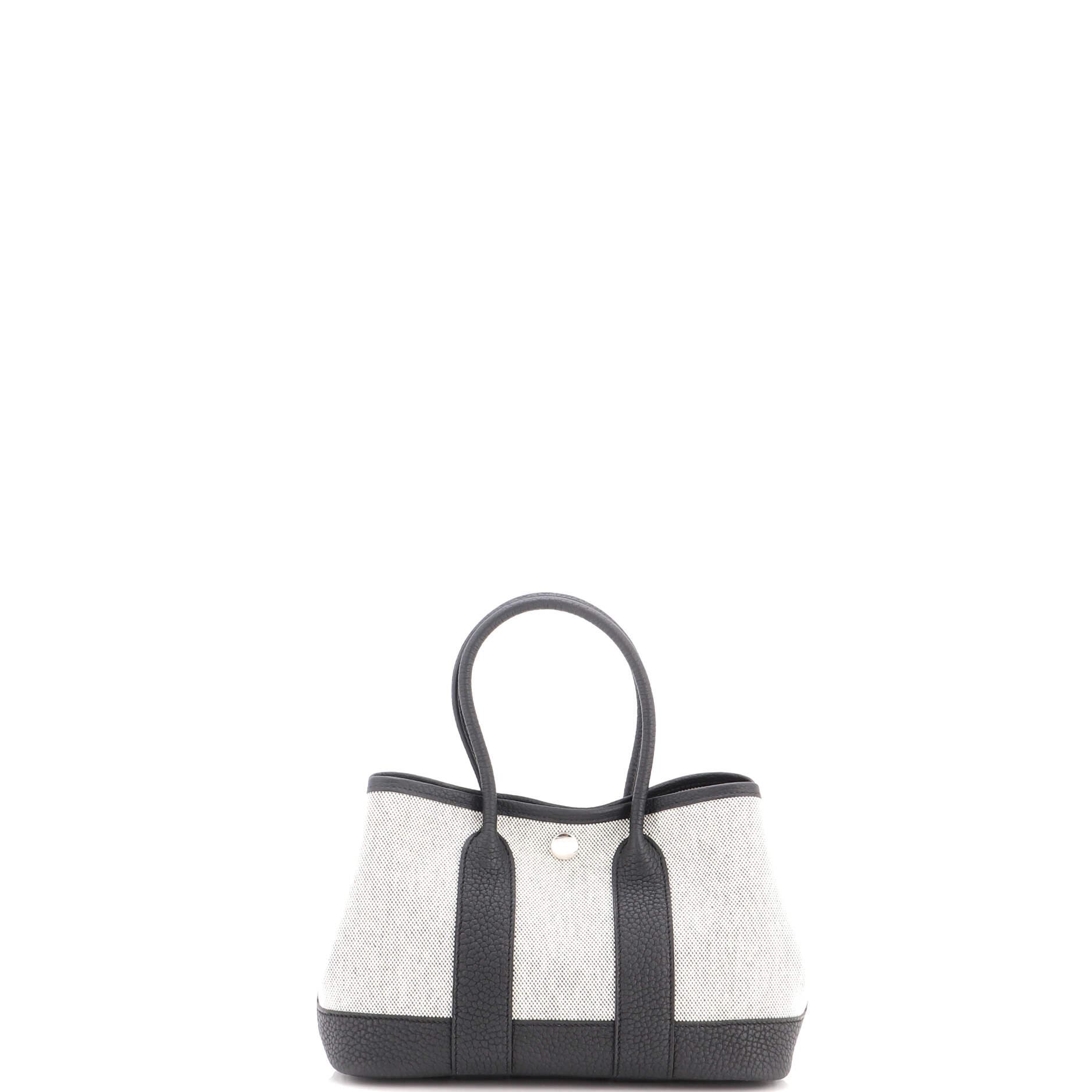 Neo Garden Tote Toile and Leather 23, Main, color, Black