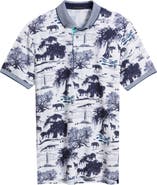 Greyson Angel Oak Performance Button-Down Golf Polo