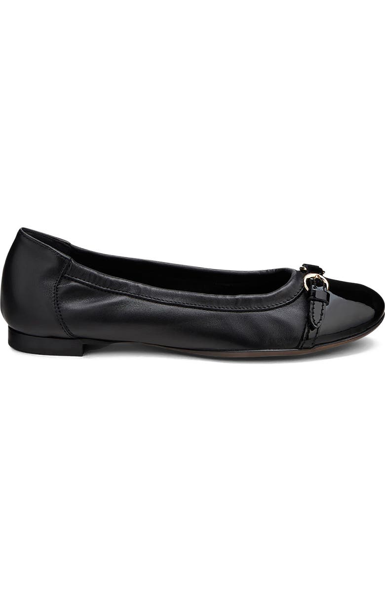 AGL Monika Cap Toe Ballet Flat, Main, color, Black