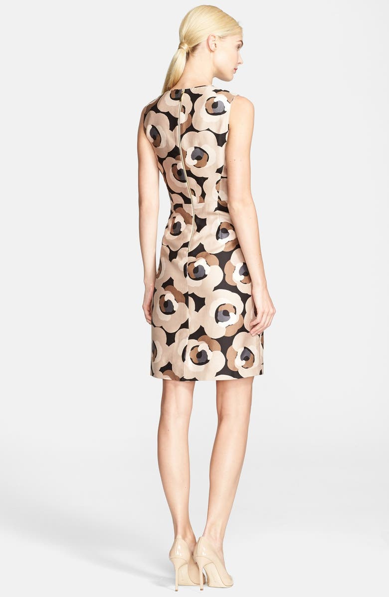 Kate Spade New York 'della - deco rose' print sheath dress, Alternate, color, 