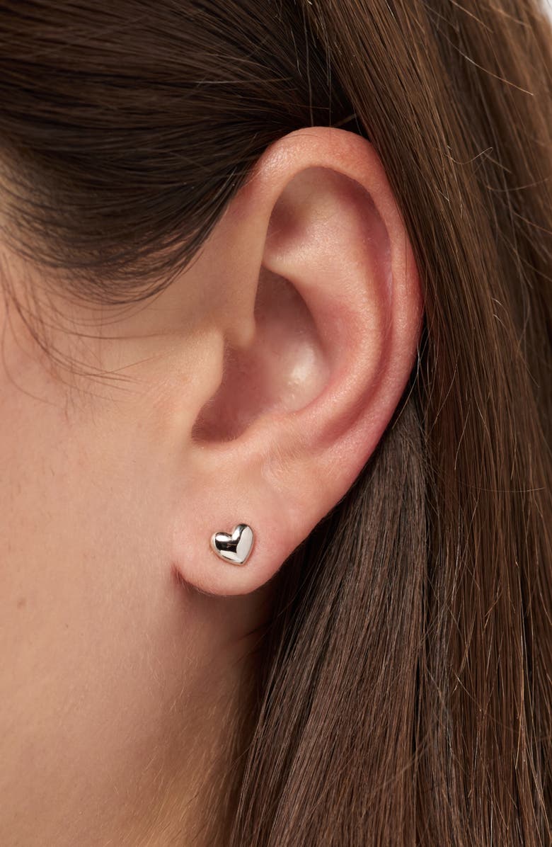 Ana Luisa Stud Earrings - Lev Studs Silver, Alternate, color, Silver