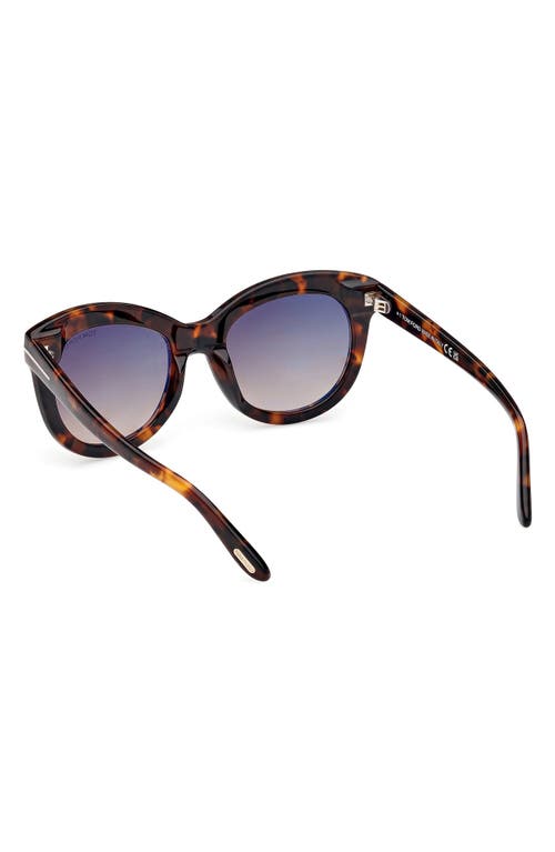 Tom Ford 53mm Butterfly Sunglasses