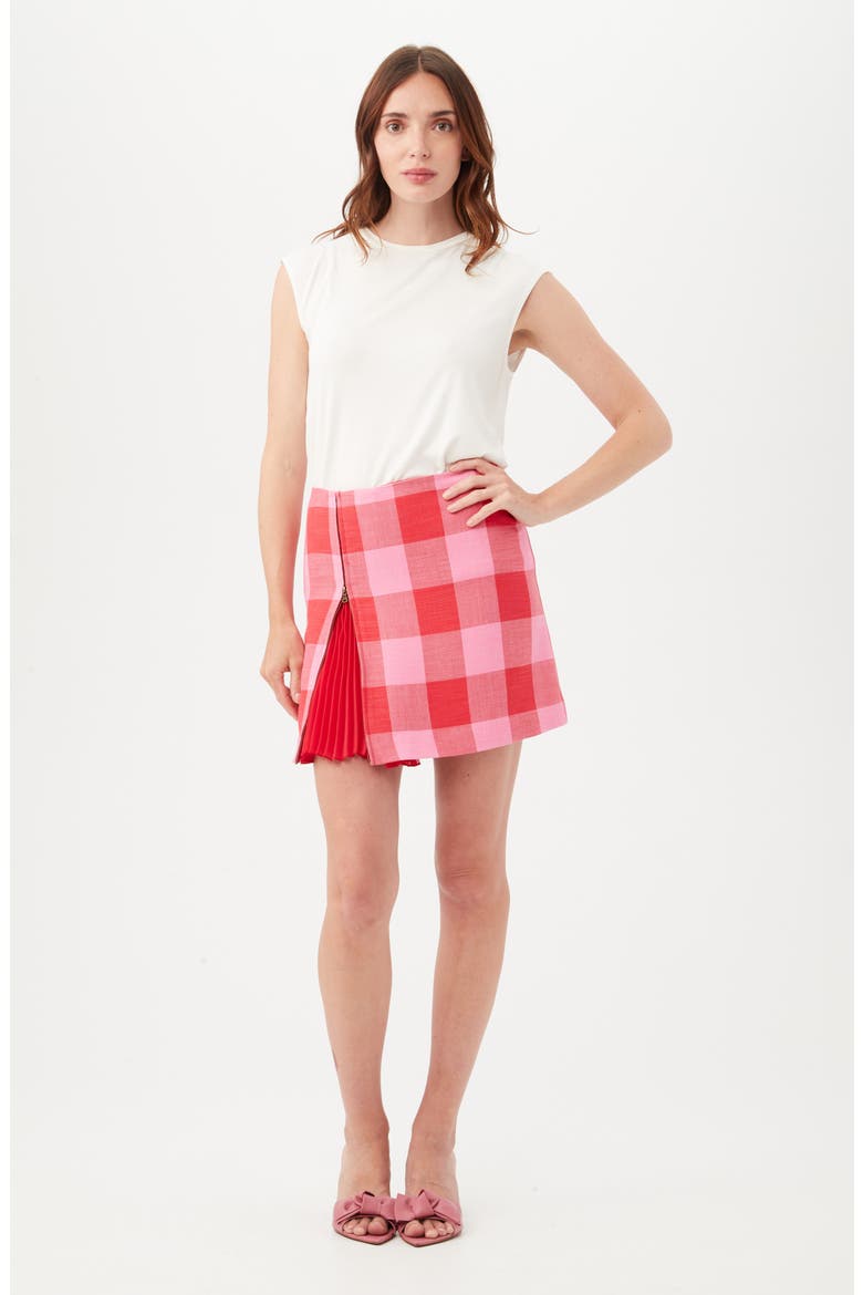 Agapanthus Zip Miniskirt, Alternate, color, TORCH/ DESERT ROSE