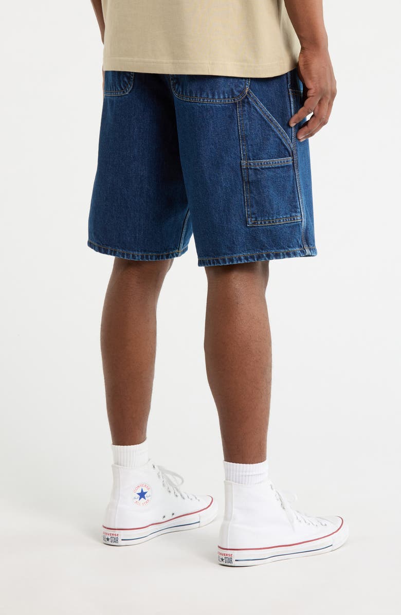 Carhartt Work In Progress Double Knee Denim Shorts, Alternate, color, Blue (Stone)