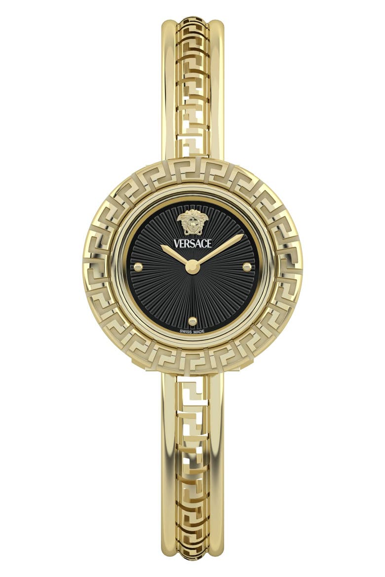 Greca Pendant Bracelet Watch, 28mm, Main, color, IP YELLOW GOLD