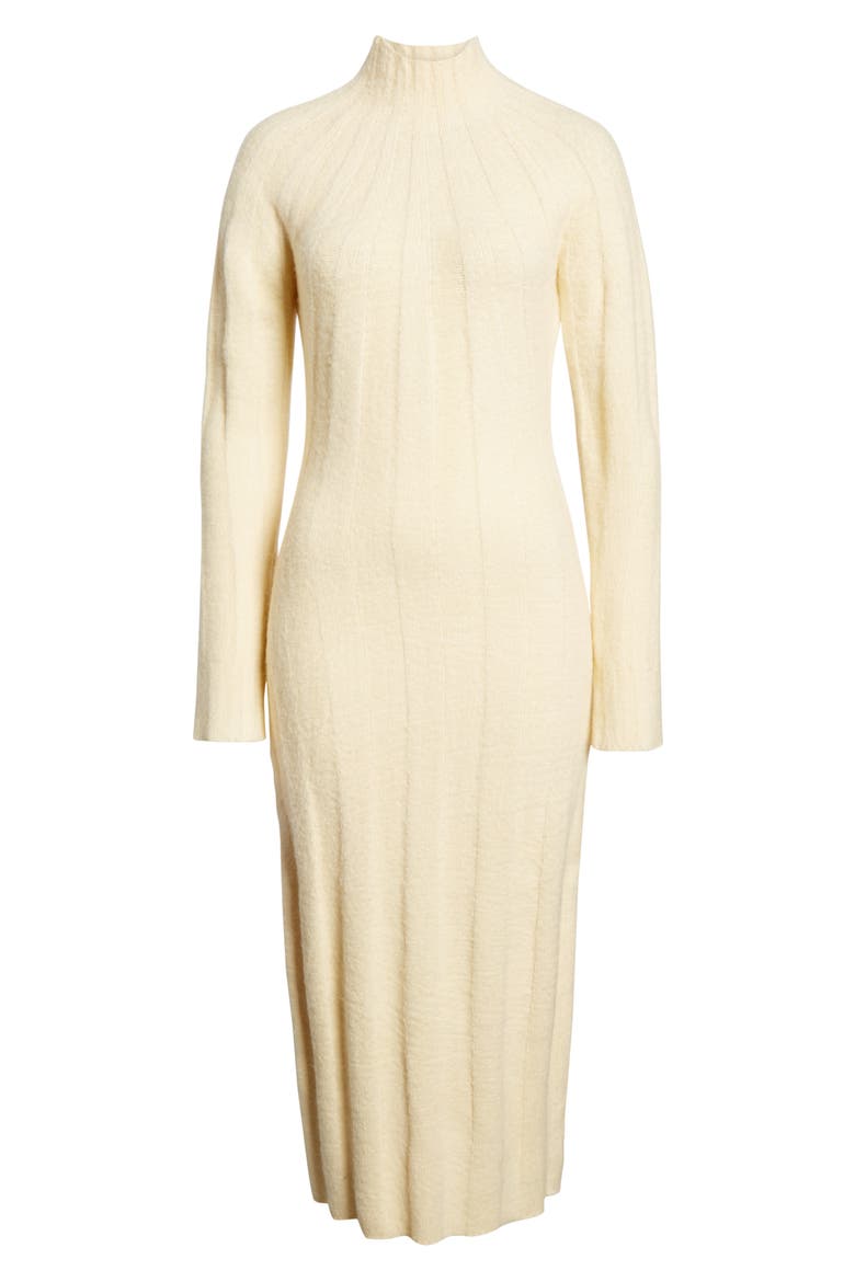 Wide Rib Sweater Dress, Alternate, color, IVORY