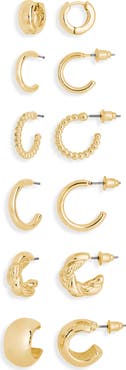 BP. Set of 6 Hoop Earrings