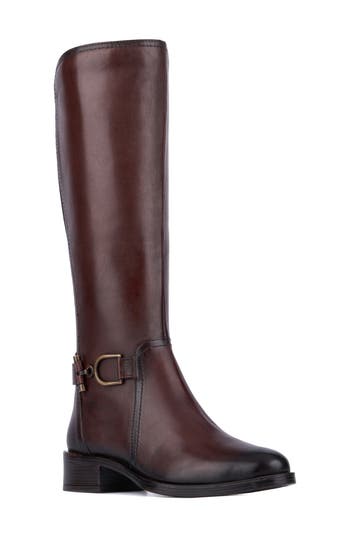 Vintage Foundry Hortense Knee High Boot In Brown