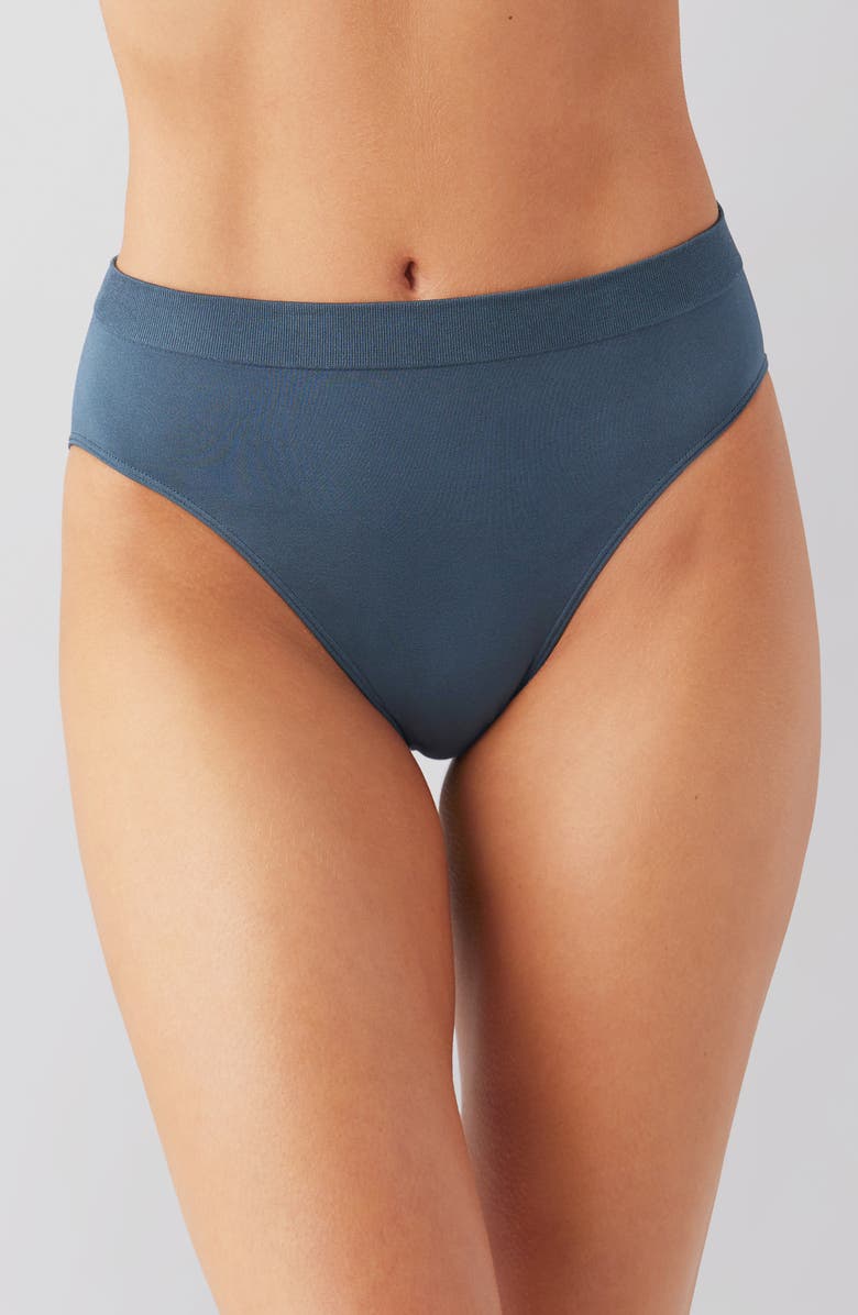 Wacoal B-Smooth<sup>®</sup> High Cut Briefs, Main, color, Dark Slate