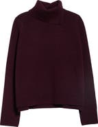 Vince Swing Turtleneck Slit Wool & Cashmere Sweater