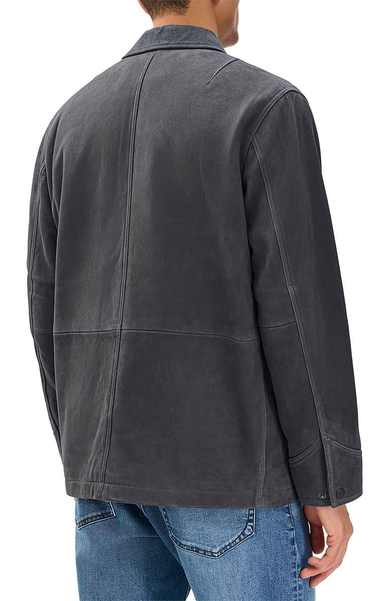 rag & bone Graham Suede Chore Jacket, Alternate, color, Dark Grey