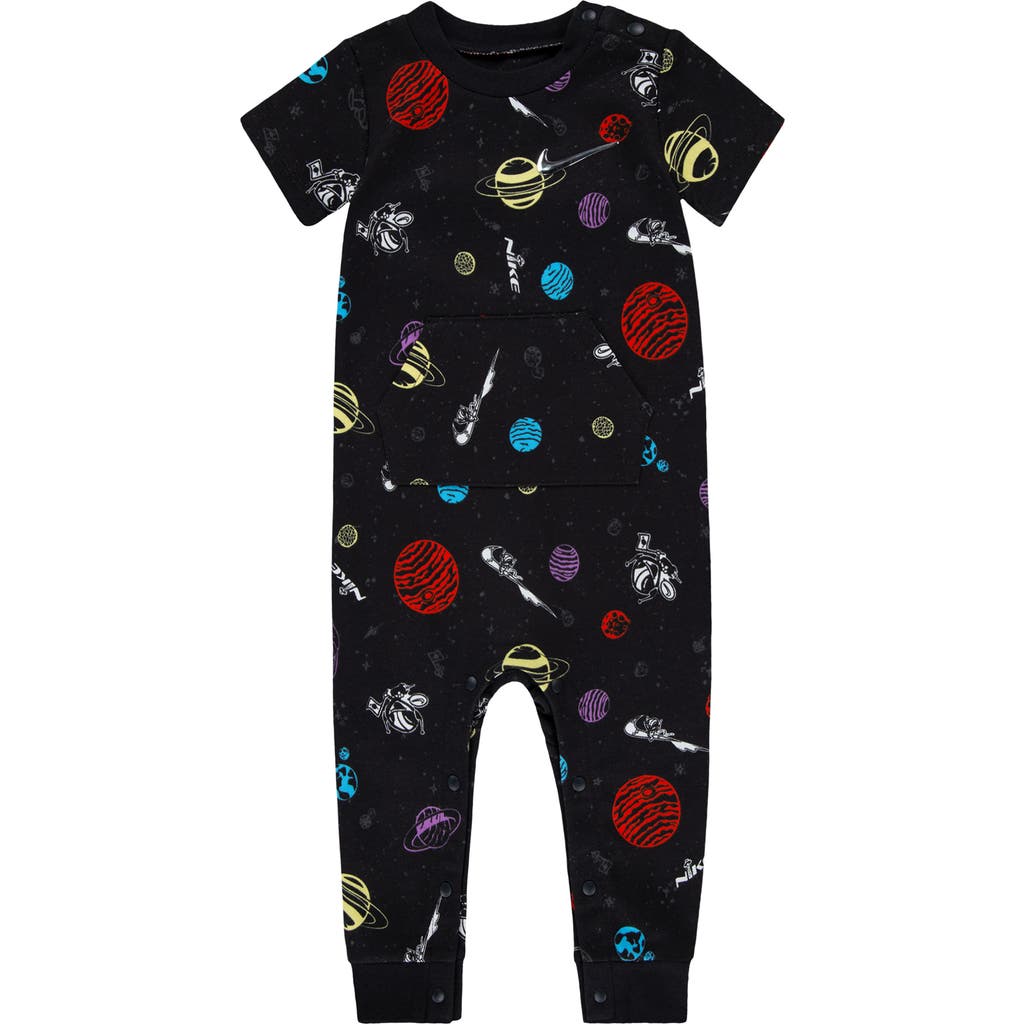 Nike Space Swoosh Short Sleeve Romper In Multi