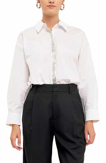 Sequins & Beads Poplin Shirt