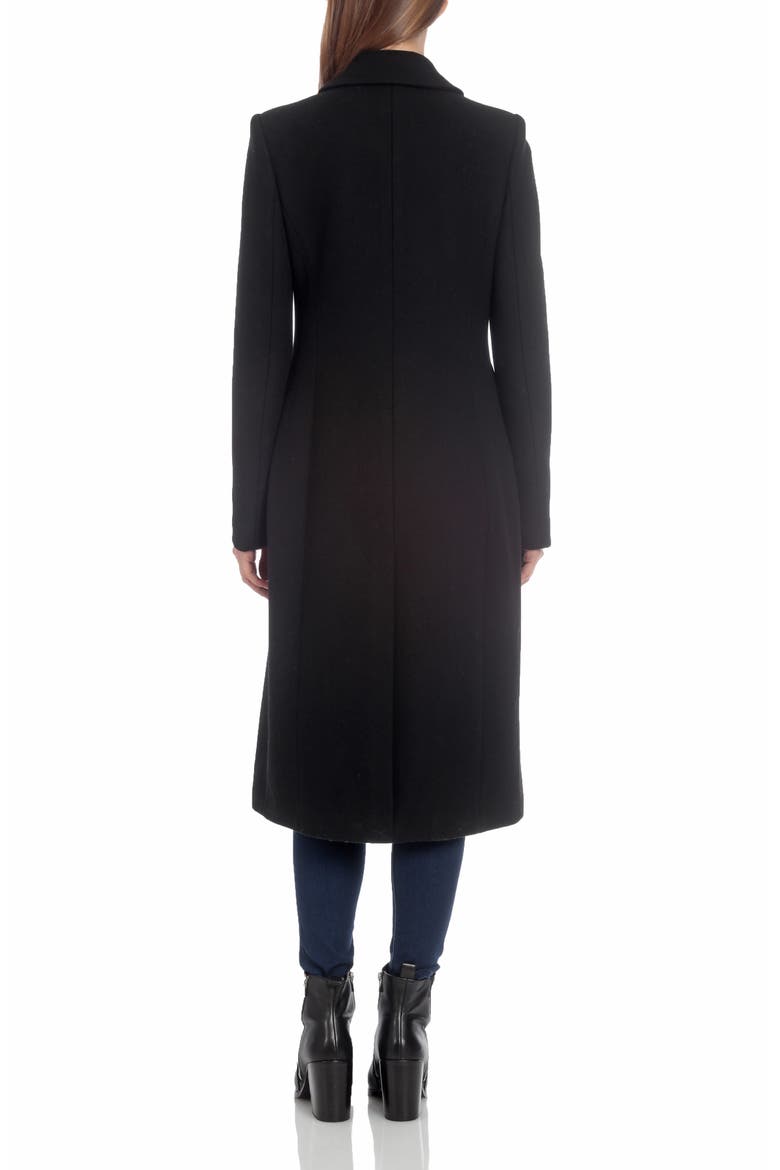 Double Breasted Coat, Alternate, color, BLACK