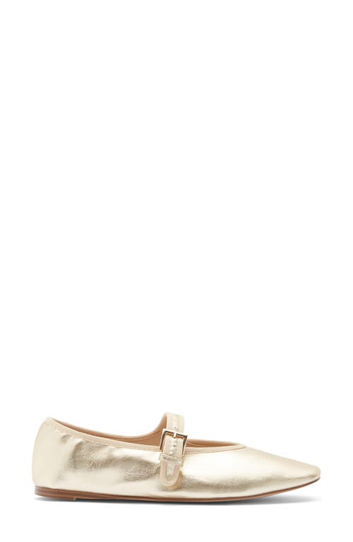 Steve Madden Judee Square Toe Mary Jane In Gold