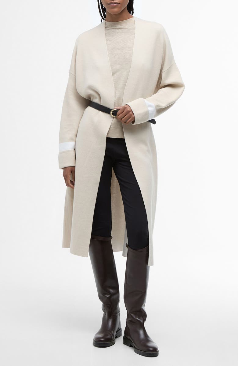 Barbour Coretta Double Face Cotton Cardigan, Main, color, 