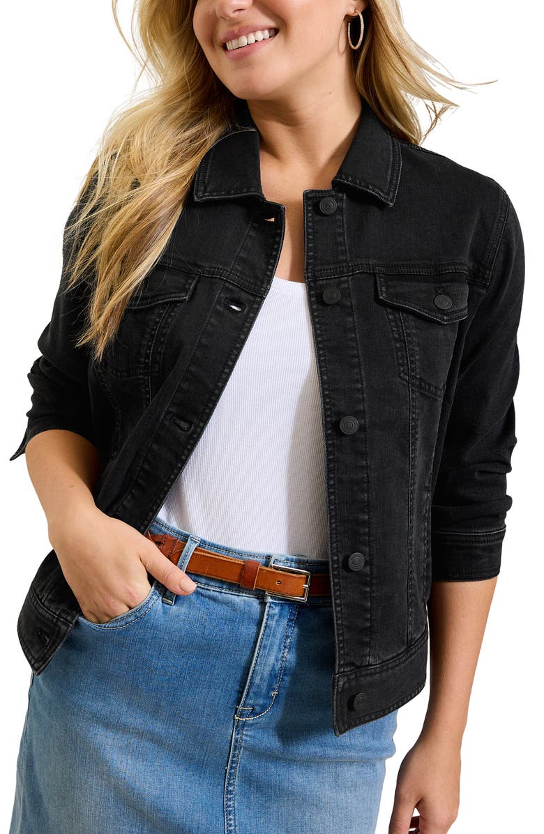 Tommy Bahama Denim Trucker Jacket, Main, color, 