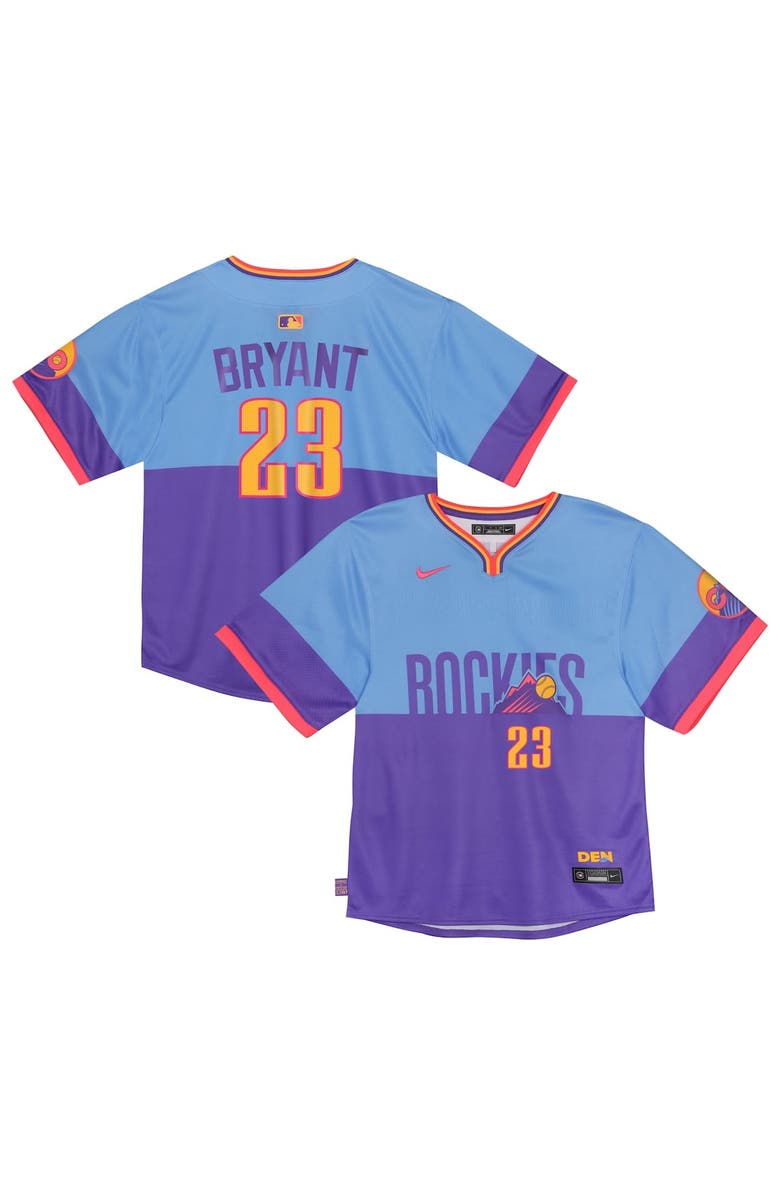 Nike Toddler Nike Kris Bryant Purple/Light Blue Colorado Rockies 2025 City Connect Limited Player Jersey, Alternate, color, Purple