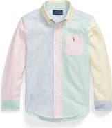 Polo Ralph Lauren Kids' Stripe Cotton Button-Down Oxford Shirt