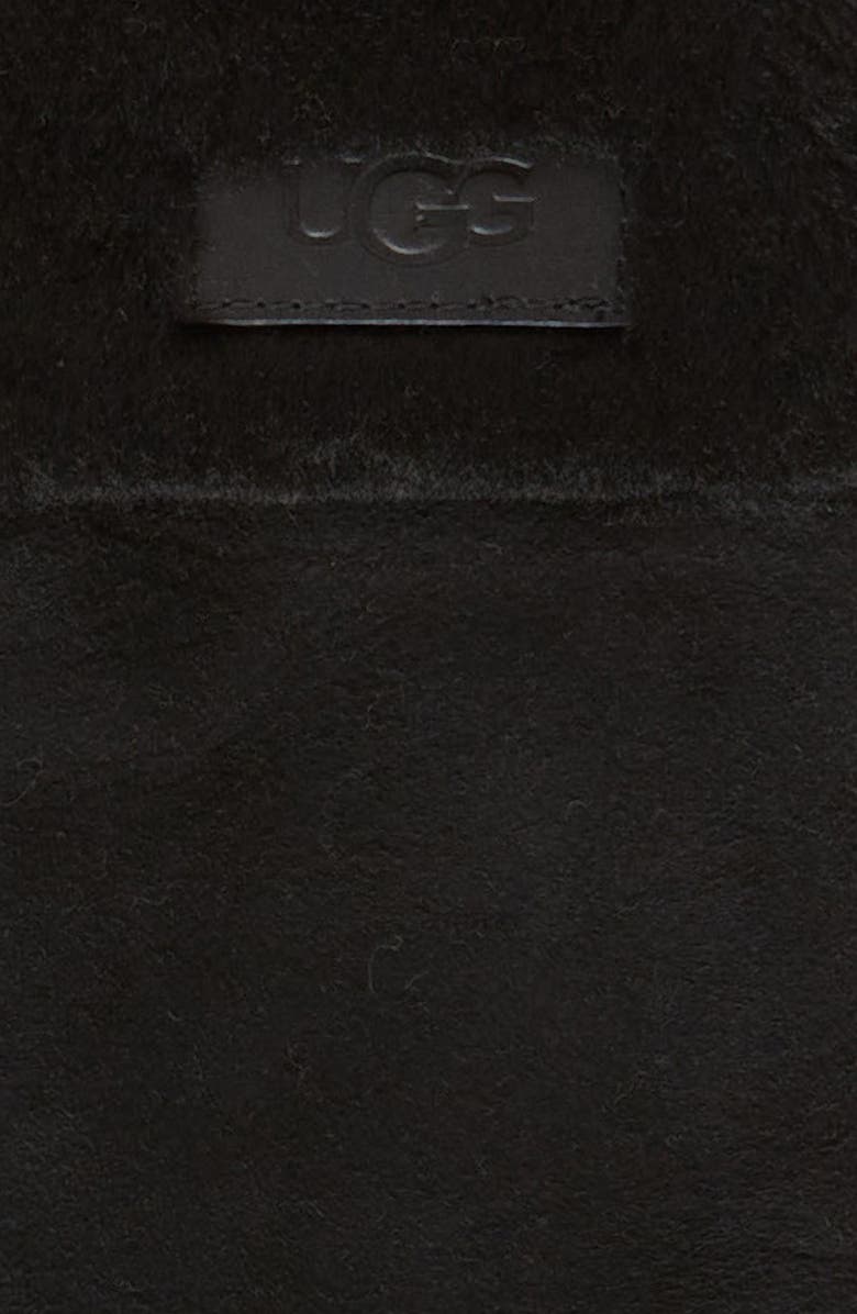 UGG<sup>®</sup> Genuine Shearling Turn Cuff Gloves, Alternate, color, Black