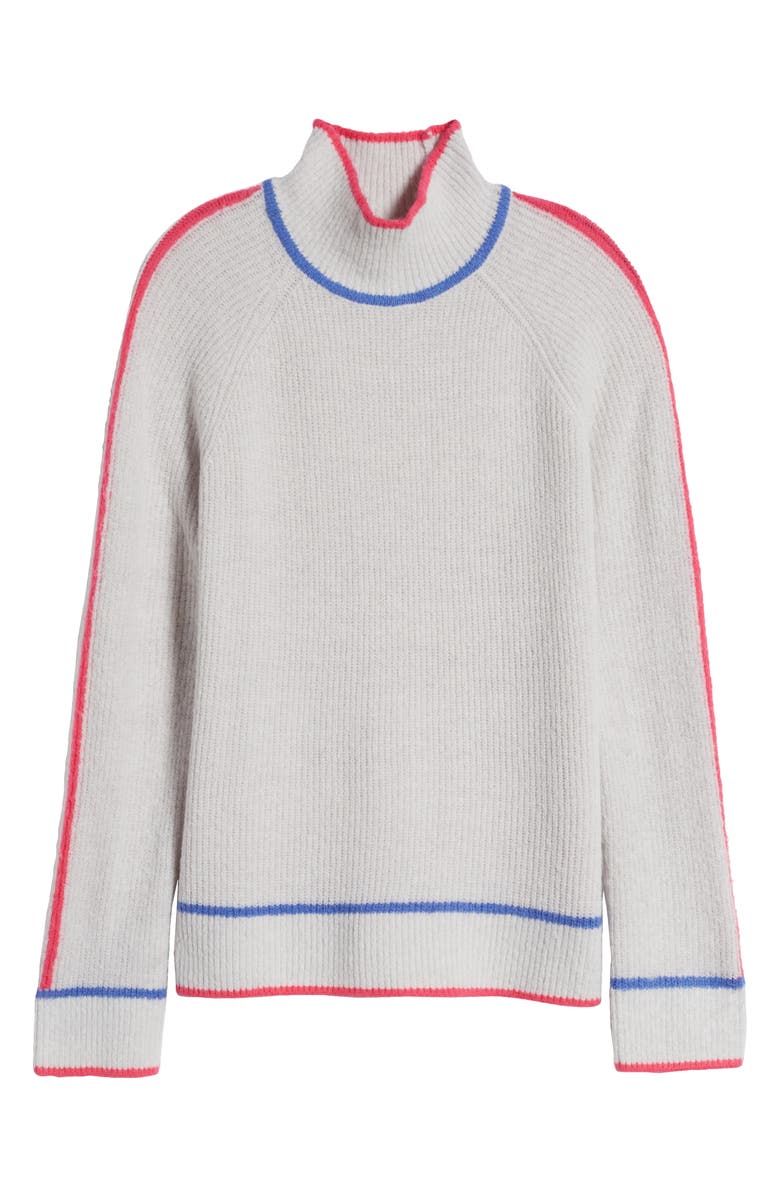 Hatley Contrast Trim Mock Neck Sweater, Alternate, color, 