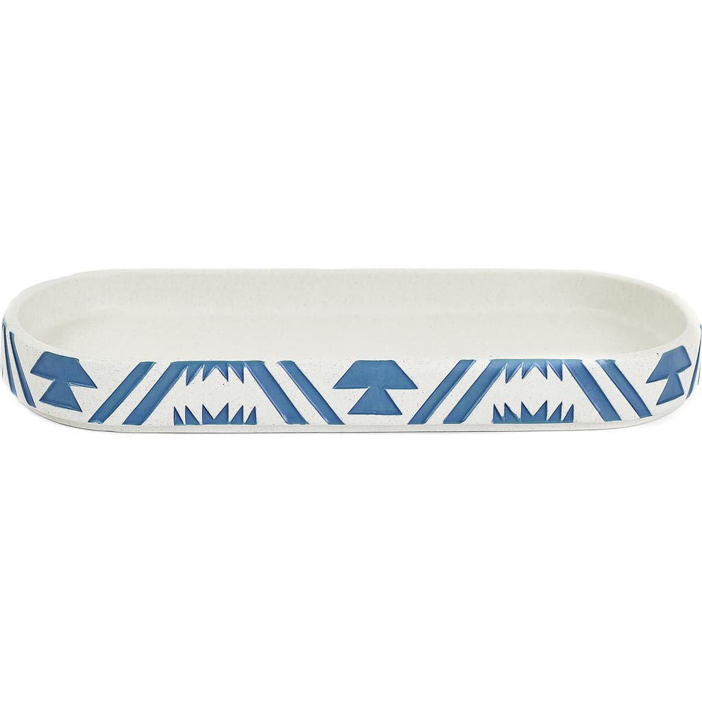 Pendleton White Sands Stoneware Tray In Blue