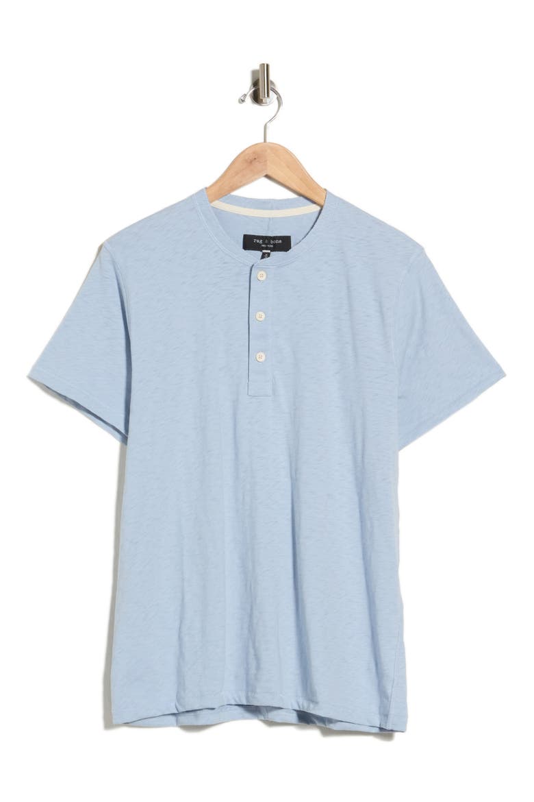 Classic Cotton Slub Jersey Henley, Main, color, CLOUD BLUE