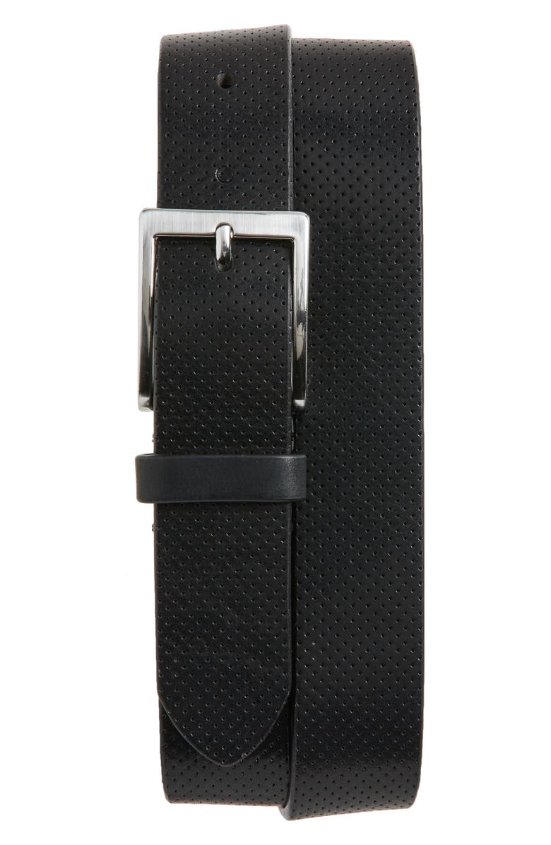 TO BOOT NEW YORK Perforated Leather Belt, Main, color,