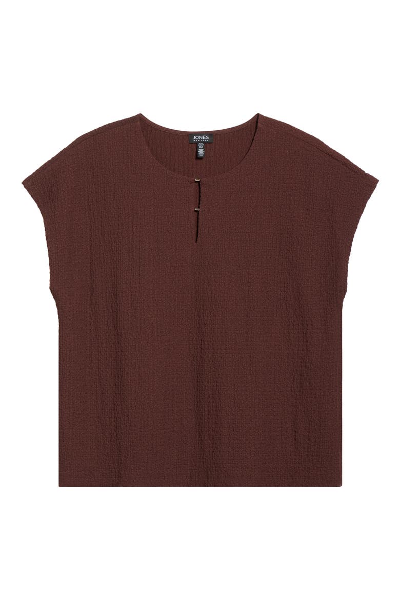 Extended Shoulder Knit Top, Alternate, color, FUDGE