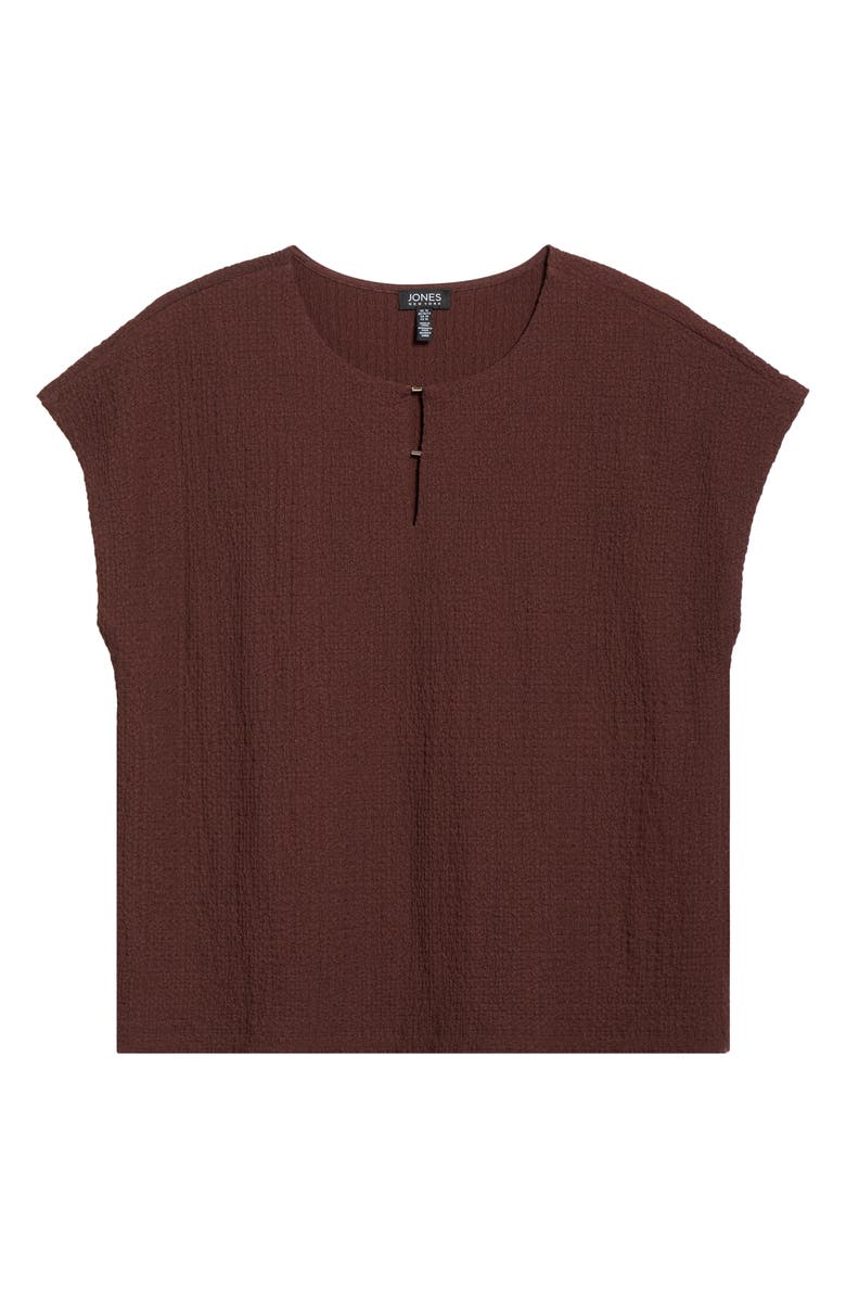 Jones New York Extended Shoulder Knit Top, Alternate, color, Fudge