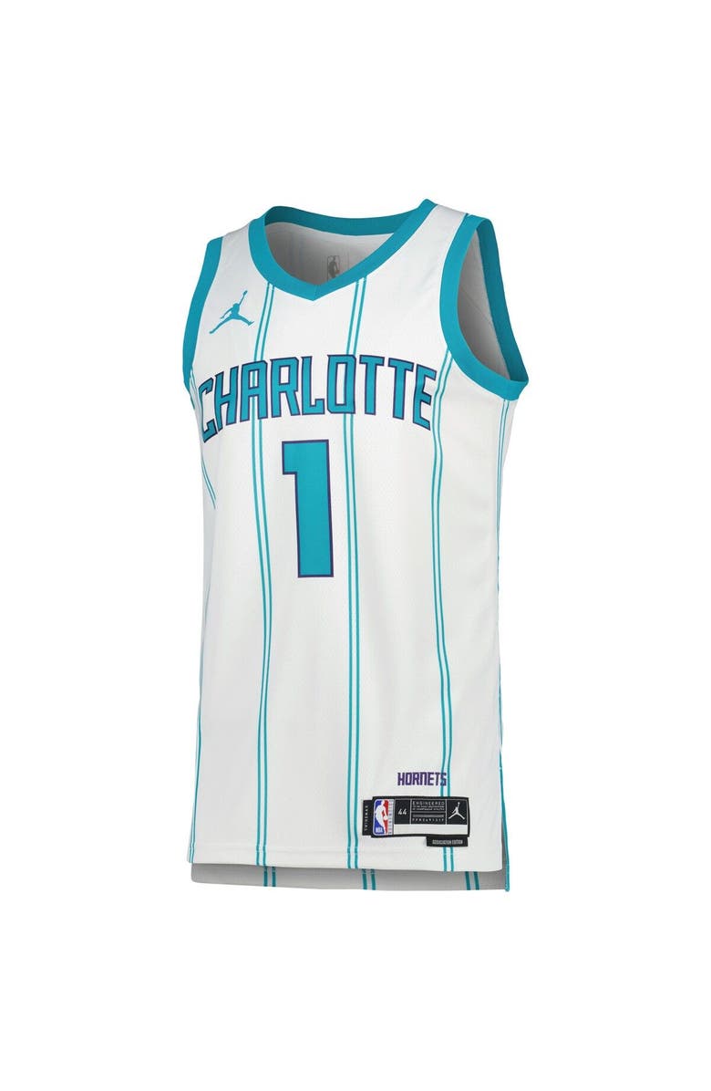 Jordan Brand Unisex Jordan Brand LaMelo Ball White Charlotte Hornets Swingman Jersey - Association Edition, Alternate, color, White