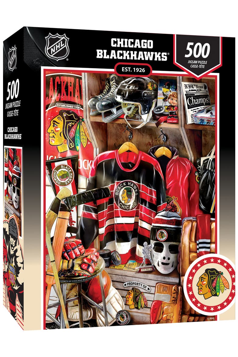Chicago Blackhawks Locker 500pc Puzzle, Main, color, Multicolor