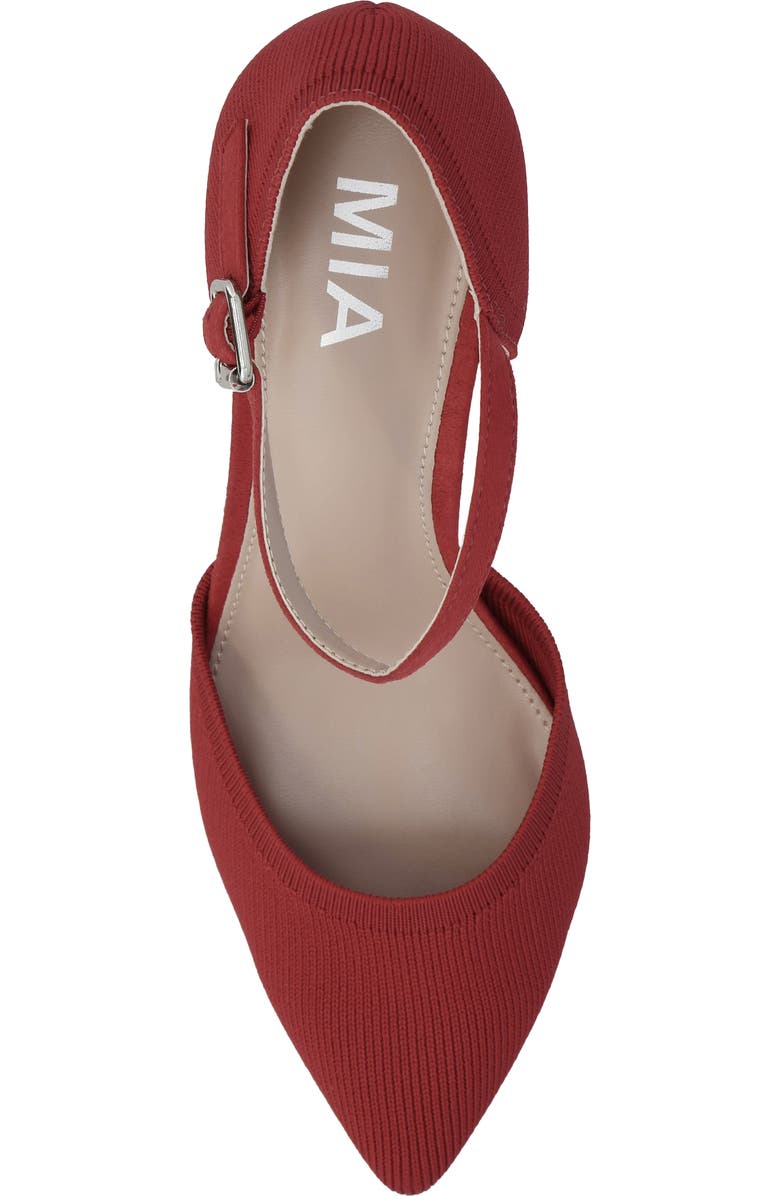 MIA Bivi Ankle Strap Pump, Alternate, color, Red