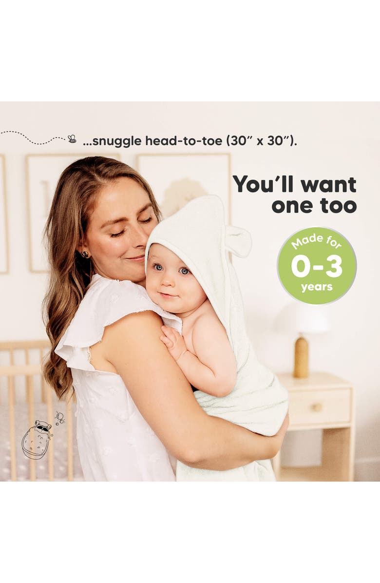 KeaBabies 2-Pack Snuggle Hooded Towels, Alternate, color, Graphite