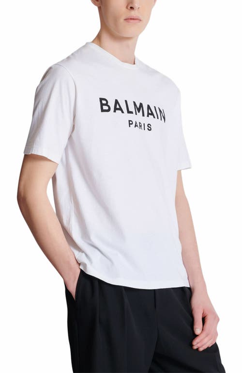 Balmain T-shirt With Paris Print In White
