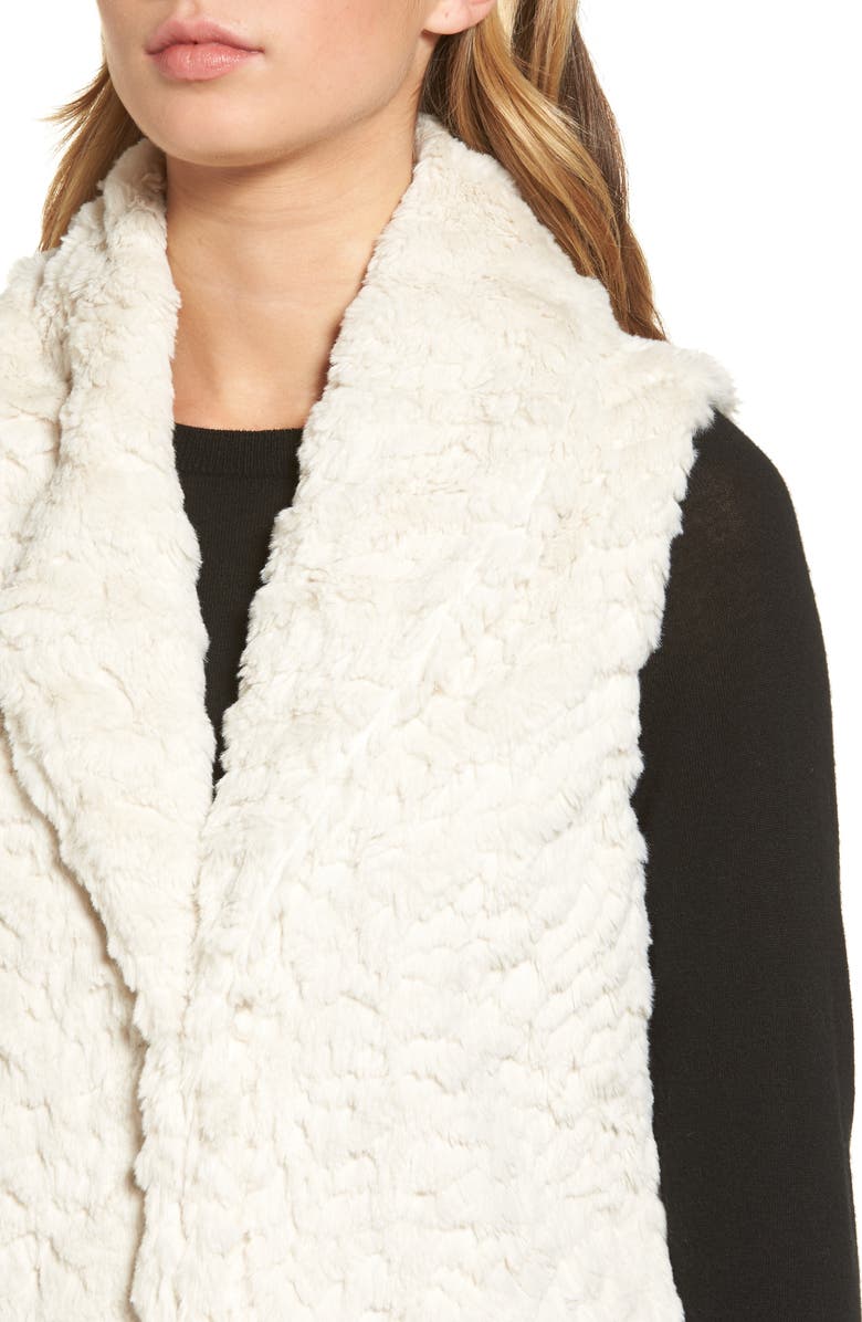 Dylan Silky Faux Fur Shawl Collar Vest, Alternate, color, 