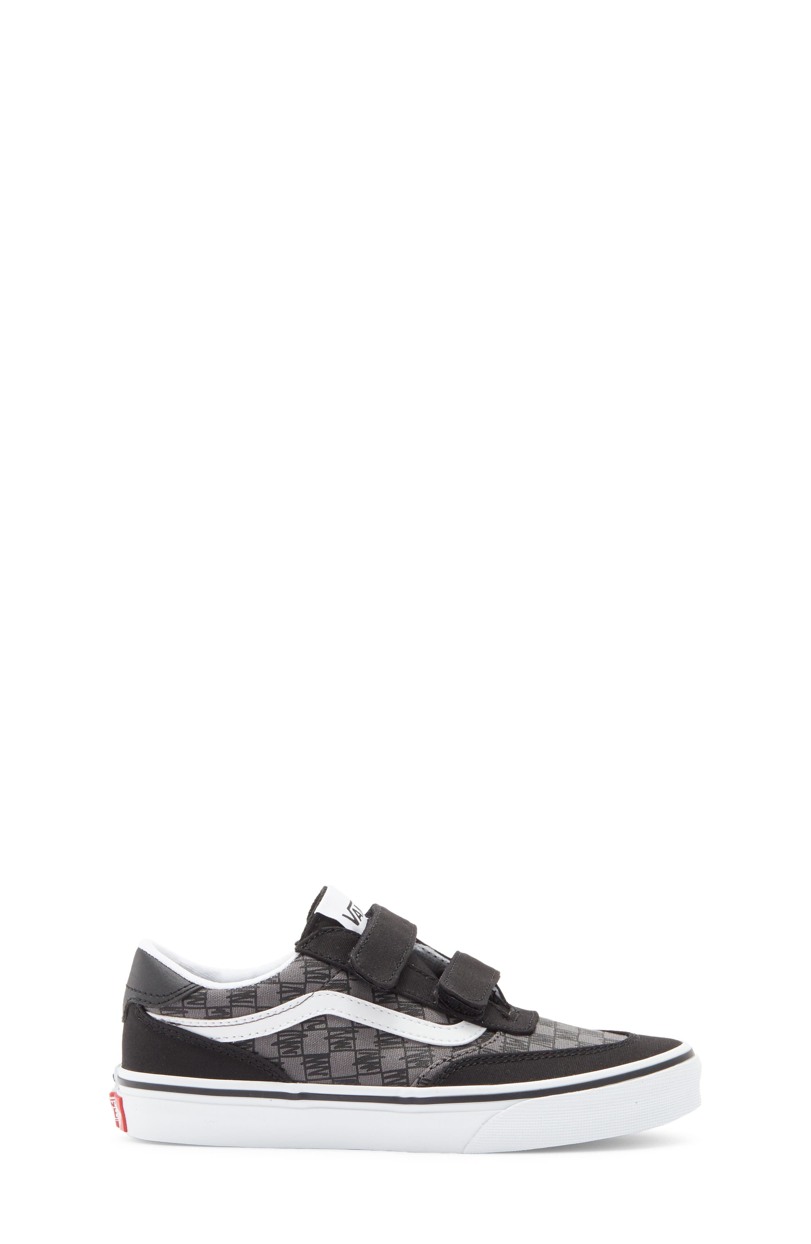 Vans Gender Inclusive Kids' Brooklyn LS V Sneaker, Alternate, color, Scribble Check Black