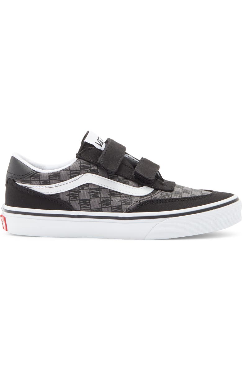 Vans Gender Inclusive Kids' Brooklyn LS V Sneaker, Alternate, color, Scribble Check Black