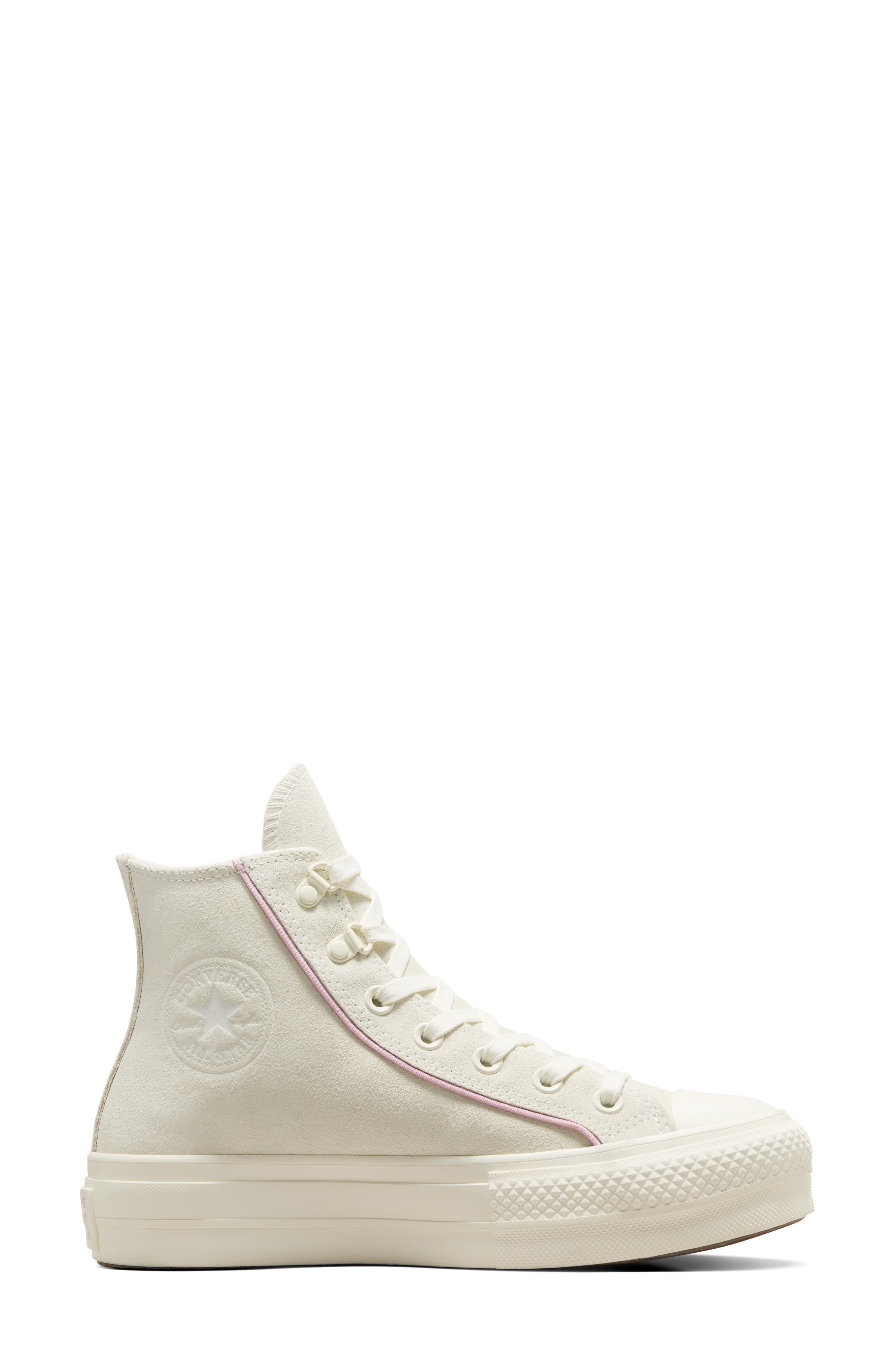 Chuck Taylor® All Star® Lift High Top Platform Sneaker, Alternate, color, EGRET/ PHANTOM VIOLET/ EGRET