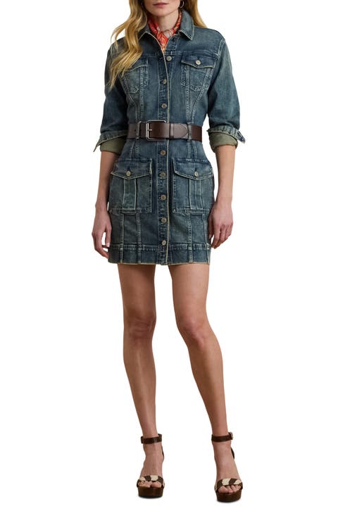 Long Sleeve Denim Shirtdress