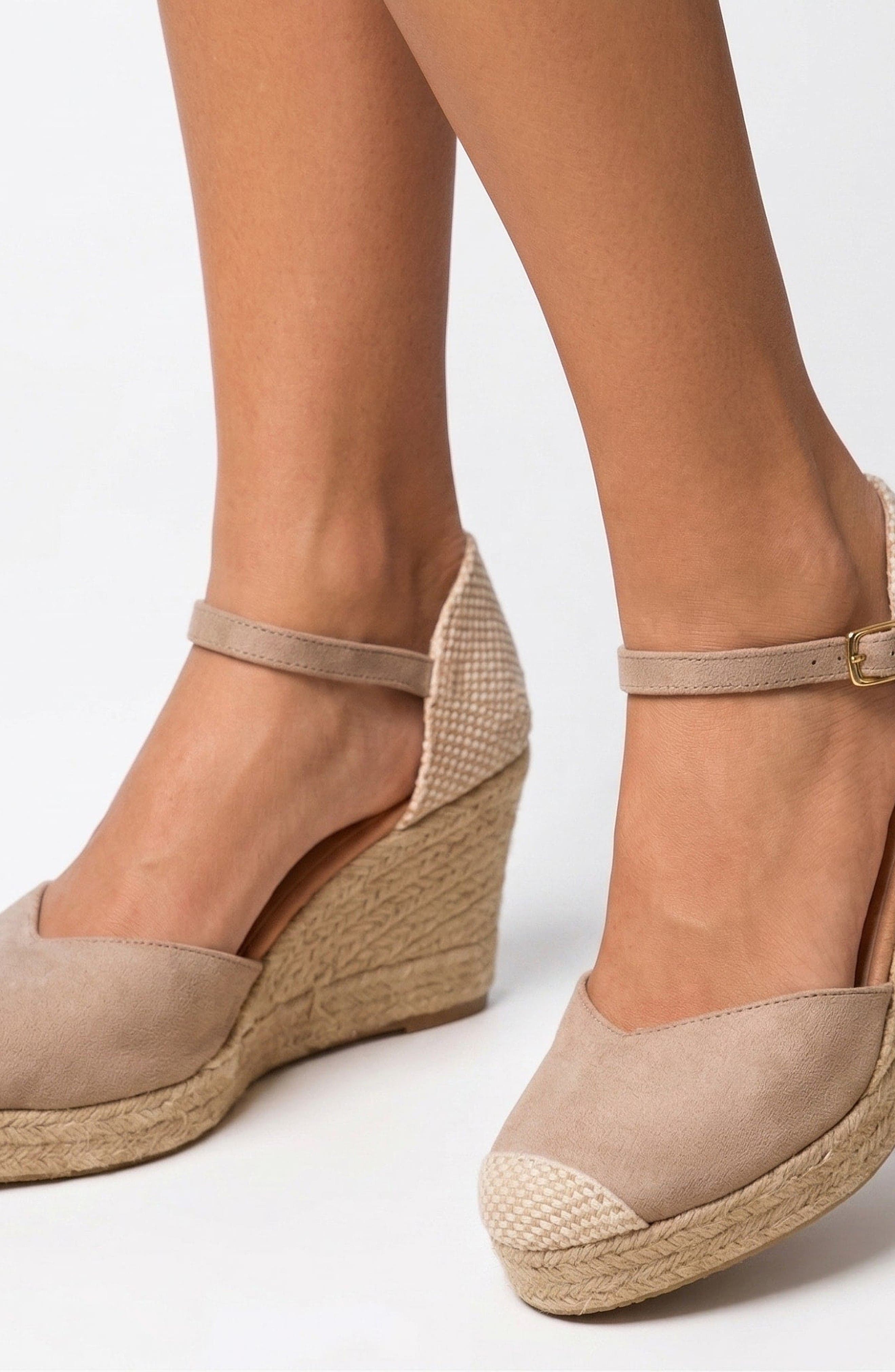 Jimena High-Strap All Black Espadrille, Alternate, color, Taupe