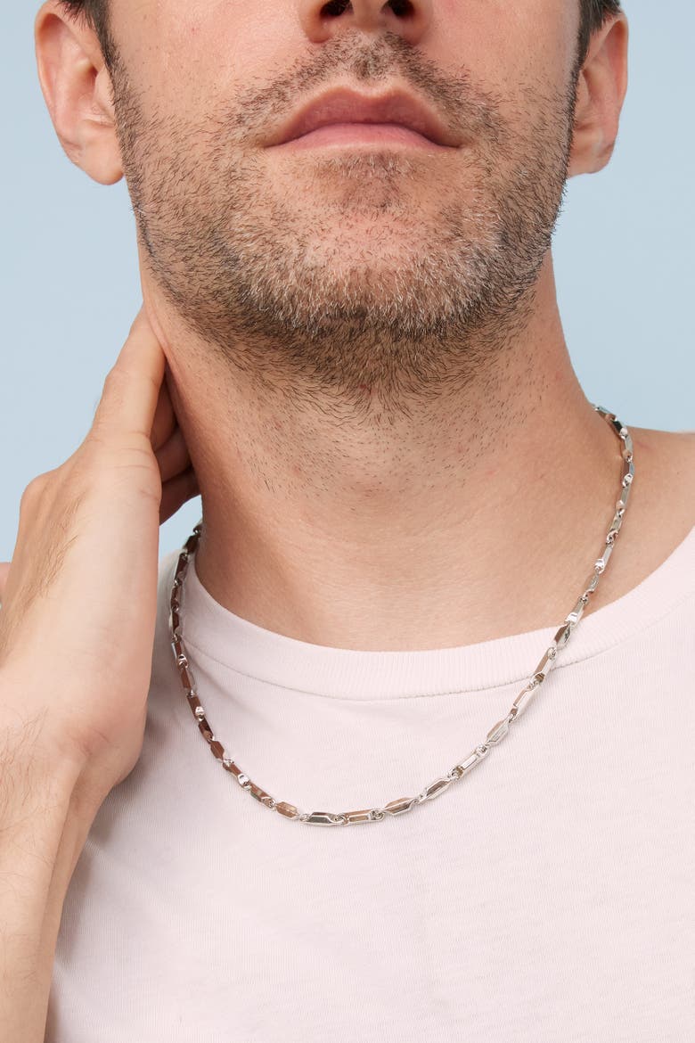 Men's Sterling Silver Marine Link Chain, Alternate, color, Silver
