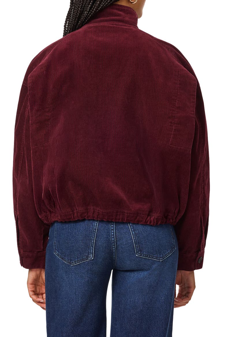 Corduroy Cropped Utility Jacket, Alternate, color, FIG