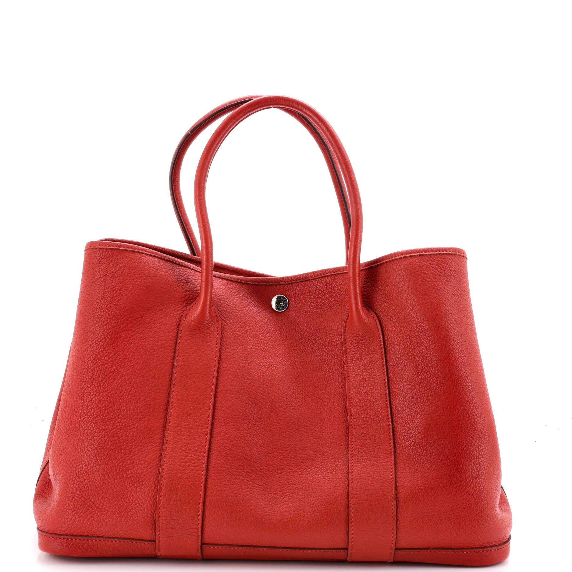 Garden Party Tote Leather 36, Main, color, Red