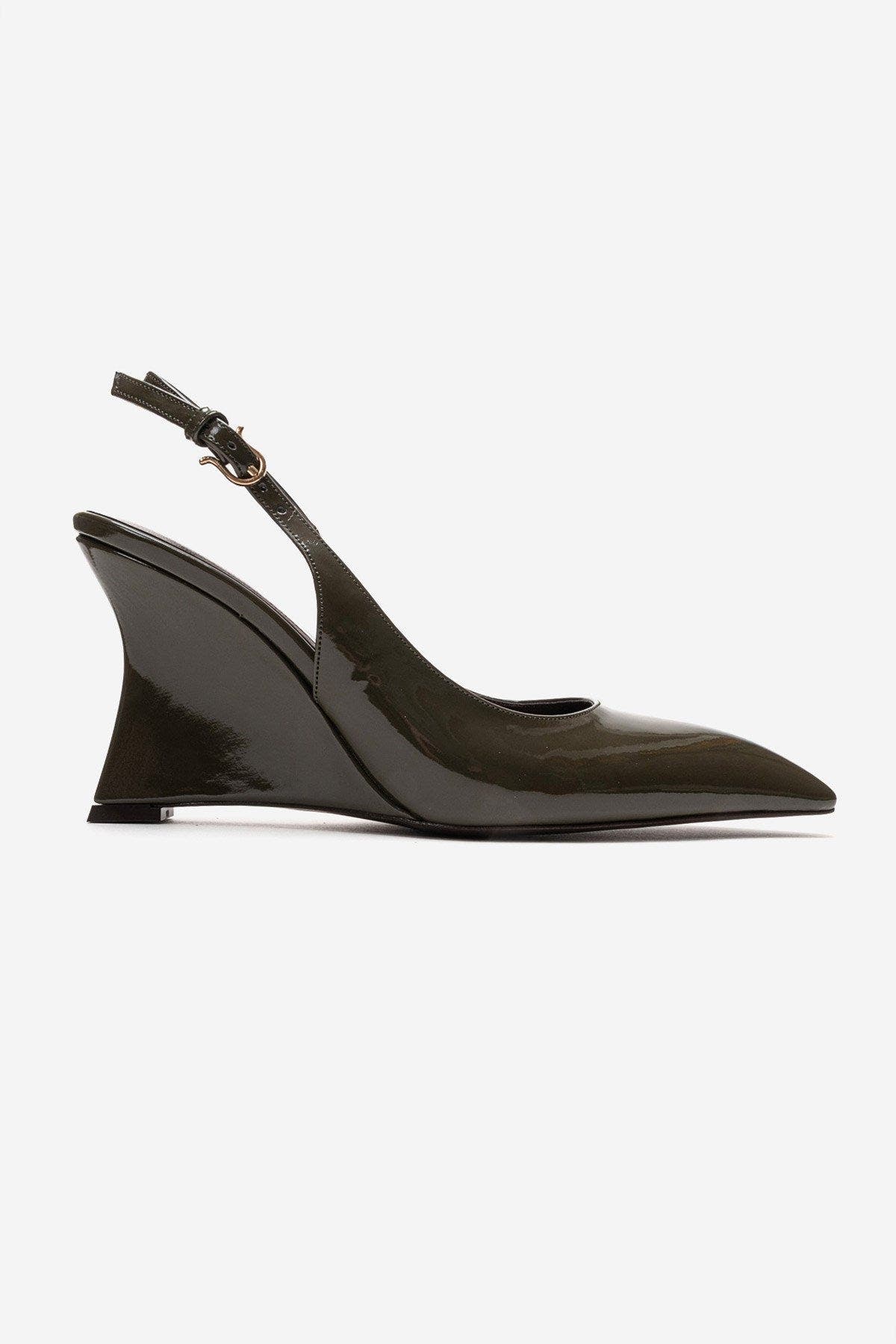 Felon Slingback Wedge Pump, Alternate, color, Khaki