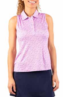 TailorByrd Clubs and Bags Print Polo Tank