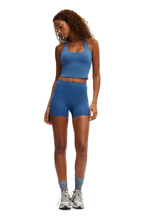 Cotton On Body Active Ultra Soft Halter Neck Tank In Blue