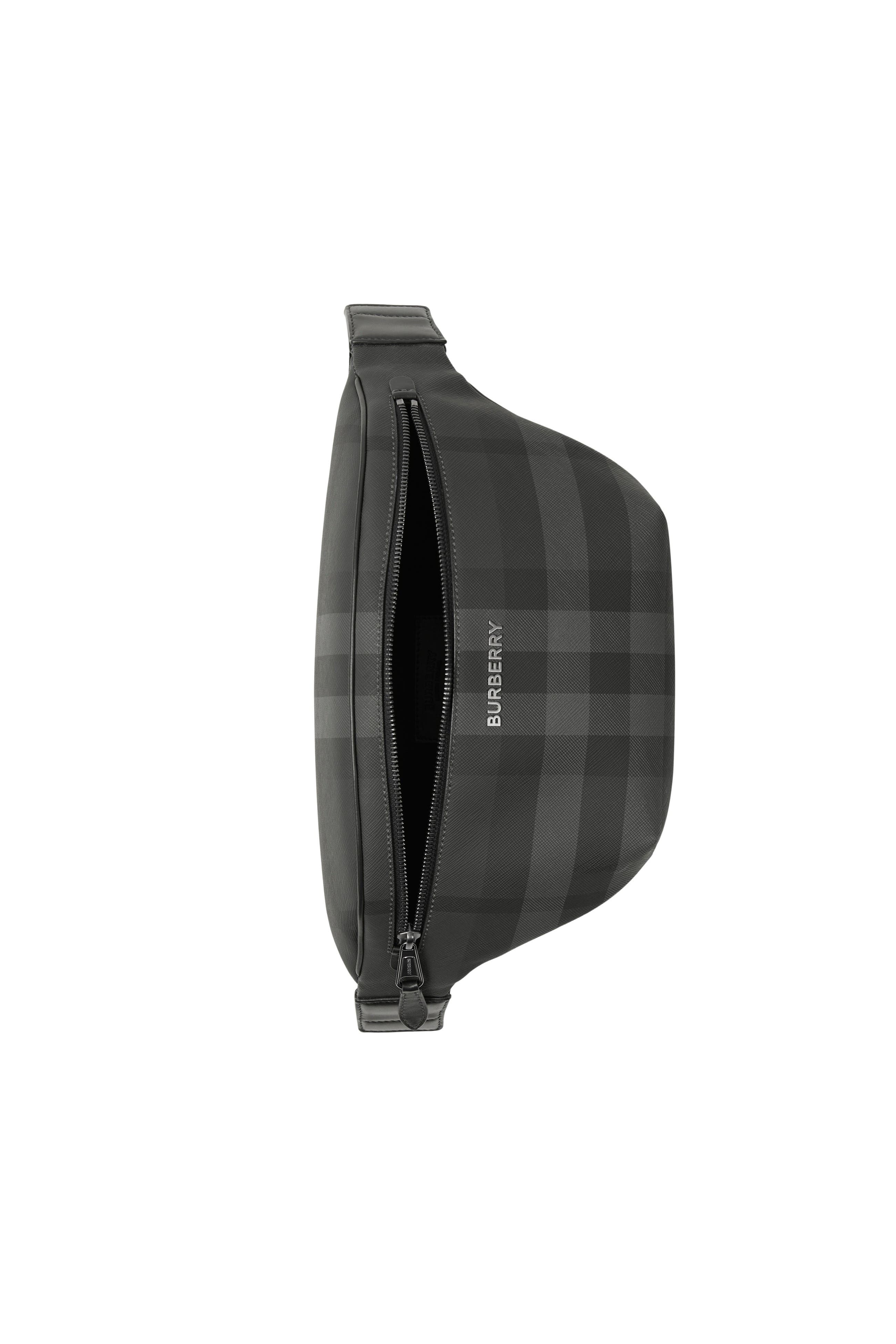 Burberry Cason Belt Bag, Alternate, color, Charcoal