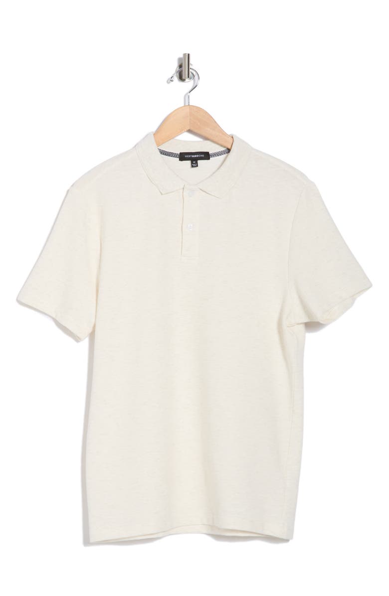 WESTZEROONE Rick Short Sleeve Polo, Alternate, color, White